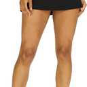 MEIVSO Women's Pleated Workout Tennis Skirts with Pockets Activewear Sports Skort Built-in Shorts (Black)