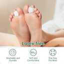 Pinky Toe Separators 12-Pack - Gel Toe Spacers for Overlapping Toes, Small Toe Corrector for Women and Men, Preventing Rubbing & Relieve Pressure
