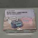 LAVAED Heated Lunch Box Electric for Adults Women - Portable Food Warmer 80W Fast Heating 1.5L Lonchera Electrica With All Accessories for Car/Truck/Office 12/24/110V, Leakproof, BPA Free, Pink