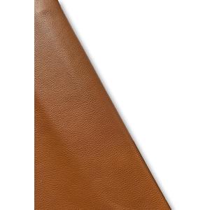 Natural Grain Cowhide Leather Skins (Cognac, 10 Square Feet)