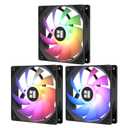 Thermalright TL-C12C-S X3 CPU Fan 120mm ARGB Case Cooler Fan, 4pin PWM Silent Computer Fan wth S-FDB Bearing Included, up to 1550RPM Cooling Fan（3 Quantities）