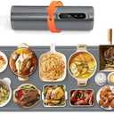 Newise Graphene Warming Mat for Food - Fast Full Surface Heating, Extra Large (XXL 36”x 16") Electric Warming Trays for Buffets Party Countertop with 6 Temp & Timer Settings, Gifts for Mom Wife, Gray