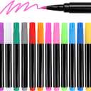 Signsxcel12-Color Liquid Markers for Led Note Board, Compatible with Light Up Drawing Board, Windows, Blackboard, Glass, Neon Erasable Markers,Wet or Dry Erase Markers Fine Tip
