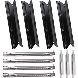 Grill Replacement Parts for Kenmore 146.23678310 146.16142210 146.23673310 146.16198211 146.34611410 146.34611410 146.46372610 Gas Grill, Porcelain Steel Heat Plate Shield,Burner Tube Repair Kit