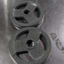 Yes4All Tri-Grip Handles Cast Iron Olympic Weight Plates, 2-Inch Weight Plates for Weight Lifting with Smooth and Durable Finish, Suitable for Strength Training Exercises (Pair) 25 Lbs