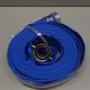 2" x 50 ft Backwash Hose for Swimming Pools, Heavy Duty PVC Lay Flat Water Discharge Hose,Durable Pool Drain Hose with Aluminum Pin Lug Fittings for Pump And Filters