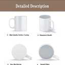 TANGLONG Sublimation Mugs 15 oz, Sublimation Blanks, Bulk Coffee Mugs,White Cups for Coffee,Latte, Soup, Milk, Hot Cocoa Set of 12
