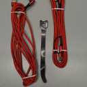 JSAUX 100W USB C Cable [2-Pack 10FT], Right Angle Fast Charging Cord with USB A to C Adapter for iPhone Air/iPhone 17/ iPhone 17 Pro/iPhone 17 Pro Max, iPhone 16/15, Samsung, MacBook, iPad - Red