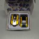 Intoypad Collision Transforming Dinosaur Car Toy, 2 Magnetic Cars Transform into Dinosaur Toys for Kids Toddler Fun Deformation Robot Dino Car Christmas Birthday Gift Toys for Boys Girl(Golden Dragon)