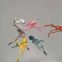 3D Printed Poseable Skeleton & Skull Magnets with Movable Joints | Halloween Refrigerator Magnets | 6-Color Set (6 Pack) for Fridge, Kitchen, Office