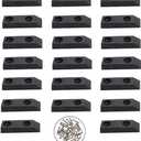 Luomorgo Rectangular Rubber Feet Bumpers 1.57x0.59x0.28 inch 20pcs