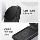 Belkin MagSafe Charger Compatible, 3-in-1 Charging Station, Qi2.2 25W Magnetic Wireless Charger Dock, Foldable Charging Stand for iPhone 17/16/15, Apple Watch, AirPods, Pixel 10 (45W Adapter Included)