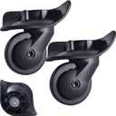 Luggage Suitcase Replacement Wheels Luggage Replacement Wheels Wear-Resistant Mute Suitcase Rubber Swivel Caster Repair Kits 2 Pcs