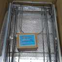 ANASTA Single Pull Out Trash Can Under Cabinet 7-13 Gal, Heavy Duty Under Sink Garbage Can, 50Qt Slide Out Waste Bin for 13" Wx 17" Hx 19" D Base Cabinet, Trash Bin Holder for Drawer/Counter, No Can (Silver)