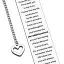 Back to School Going to College Gifts for Granddaughter Gifts from Grandma, to My Granddaughter Bookmark, Birthday Gift for Granddaughters from Nana Mimi Granny, 5th Grade School Supplies for Girls