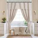 Black Shower Curtain Rod 18-72 IN