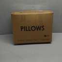 puredown Goose Feathers and Down Pillow for Sleeping Hotel Collection Bed Pillows, Gusseted, Standard/Queen, Set of 2 (Gusseted Style 1)