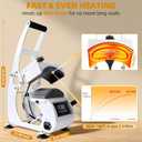 Hat Heat Press, Hat Press Heat Machine for Caps with 2 Platens, White Hat Heat Press Machine for Caps with Non-Slip Base for Heat Transfer Vinyl