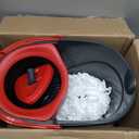 O-Cedar Easywring Microfiber Spin Mop & Bucket Floor Cleaning System with 1 Extra Refill,Red / Gray