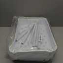 Laiensia 3-Tier Rolling Cart with Wheels,Multifunction Utility Storage Carts, Kitchen Storage Organizer,Mobile Shelving Unit for Bathroom,Laundry,with Classified Stickers,White