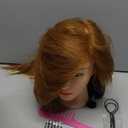 Mannequin Head Human Hair- Cosmetology Manikin Doll Head with 80% Real Hair for Hairdresser Practice Styling BraidingTraining Heads & Free Clamp Holder (Color #27