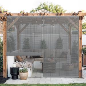 LazBlinds Cordless Roller Shades for Outdoor, Exterior Light Filtering Roll up Shades, Hanging Sunscreen for Patio, Balcony Indoor/Outdoor Porch, 30'' W x 48'' H, Grey