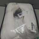 Beige White Linen Curtains Pinch Pleated 84 Inches Long for Living Room Bedroom Pleat with Rings Back Tab Semi Sheer Curtains 84 Inch Length 2 Panels Set Light Filtering Farmhouse Drapes