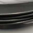 FillTouch 4 Pcs Restaurant Serving Trays Oval, 27 x 22 Inch, Black