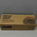 WOPITUES Wood Floating Shelves Set of 6, Shelves for Wall Decor, Farmhouse Shelf for Bedroom, Bathroom Storage Shelves, Book Shelves for Living Room-Black (16.5 Inch)