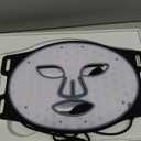 INIA Red Light Therapy Mask for Face  4 Light Modes with 850nm NIR, Red & Blue LED Light Therapy, 2600mAh Rechargeable LED Face Mask for Radiant Glow at Home, Black