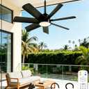 28 Inch Plug-In Outdoor Ceiling Fan with Lights and Remote, LED Gazebo Hanging Fan with Hook, 3CCT 3000K-6500K Dimmable Gazebo Fan, 6-Speed Quiet Ceiling Fan with Timer for Patio, Porch, Garage, Black