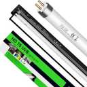 T5 10.0 UVB Reptile Light with 24W Fixture, Adjustable Brightness, 23-Inch UVB Light for Reptiles, for Bearded Dragon Desert-Dwelling Reptiles