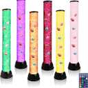 Lightahead Extra Large 32 Inches LED Fantasy Bubble Fish Tube Fake Aquarium with 7 Color Light Effects. The Ultimate Sensory Lamp.