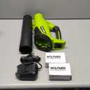 Leaf Blower, Electric Cordless Leaf Blower with 2 Batteries and Charger, 2 Speed Mode, Lightweight Cordless Blower for Blowing Leaves, Patio Cleaning, Blowers for Lawn Care and Dust