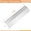 Stainless Steel Flame Tamers, 4 PC Grill Heat Plate Gas Replacement for Bull BBQ Grills, Fit for Angus, Brahma, 7-Burner, 4-Burner, 5-Burner Grill Models, Grill Parts Replace for 16631, 16521
