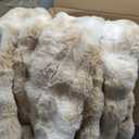 Cozy Bliss Faux Fur Throw Blanket for Couch, Fuzzy Soft Plush Thick Bubble Blanket for Sofa Bedroom Living Room, 60 * 80 Inches Tie-dye Beige