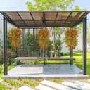 2 x 4PCS Fall Artificial Hanging Flowers Plants Decorations for Outdoor Faux Silk Daisy Mums Home Indoor Porch Patio Wall Balcony Yard Decor