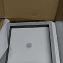 Motion Sensor LED Ceiling Light Indoor, 24W Black Mount Motion Activated 7.87inch Flush Mount Lighting Fixture for Closet Laundry Bathroom Hallway Stair Porch Basement, Cool White