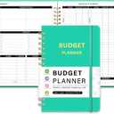 Undated Monthly Budget Planner - 12 Month Budget Book With Expense & Bill Tracker, Money Budgeting Notebook To Effectively Manage Your Finances - Turquoise