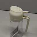 SWEET VIEW 16oz/ 470ml Oil Dispenser and Oil Sprayer, Glass Olive Oil Pourer for Kitchen, Air Fryer, Cooking, Salad, BBQ (White)