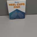 Orthopedic Heel Cups, 4 Pack, for Heel Pain Relief, Plantar Fasciitis, Bone Spurs, Pain Relief Protectors of Sore or Bruised Feet, Foot Relief Support, Comfort Cushion Insoles for Women/Men (2 Pairs Blue Nova)