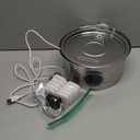 Cat Fountains for Drinking Stainless Steel: 108oz/3.2L Cat Water Fountain Led Light - Running Pet Water Fountain Filtered - GIOTOHUN Faucet Like Pet Water Fountains for Cats Indoor with 9 Filters