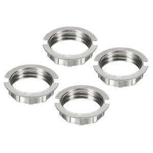 MECCANIXITY G9 Light Socket Rings Lamp M20 Shade Holder Adapter Ring Zinc Alloy Light Fixtures for 3/4" Diameter Table Floor Lamp, White, Pack of 4