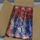 Gyufise 6 Pack Metallic Foil Spray Centerpiece Star Table Decoration Burst Table Centerpieces Table Decor for Birthday Wedding Anniversary Graduation Holiday Party Supplies Red Blue Silver