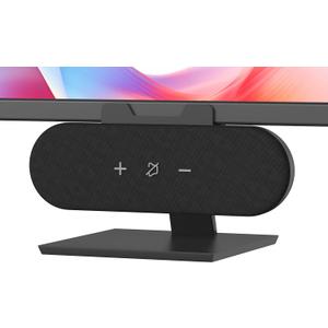 Computer Speakers for Desktop PC, 14W USB Powered Monitor Speakers with Touch Control & 1.38" Wide Clamp, Stereo Sound Enhanced Bass, Desktop Speakers for Mac Windows PS5(Black)