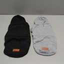 2 Pack Dog Hoodie Warm Hood Dog Sweater Cold Weather Small Dogs Sweatshirt Comfort Pet Clothes for Small Medium Dogs with Pockets Cats Chihuahua Clothes for Male Female Girl Boy Sporty Daily Wear M (Back: 11.4",Chest: 16.9", 5.8-8.8 lbs )