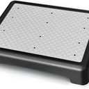 GWNF3.35'' Short Step Stool  600lb Capacity Ultra-Sturdy Structure & Lightweight Step Stools for Seniors, Kids & Adults | Non-Slip Wide Platform | Mobility Step Stool for Indoor & OutdoorBlack-Grey (Small)