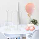 TEKXYZ 15.75 Inch Height Clear Acrylic Balloon Stand for Table Centerpiece Decoration, Set of 4
