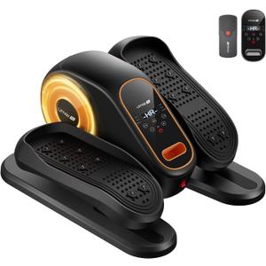 Under Desk Elliptical Machine, Electric Leg Exerciser for Seniors, Quiet & Portable Electric Seated Eclipse Exercise Training Machine with Remote, 12 Speeds & Mute Function, Manual & Auto Mode