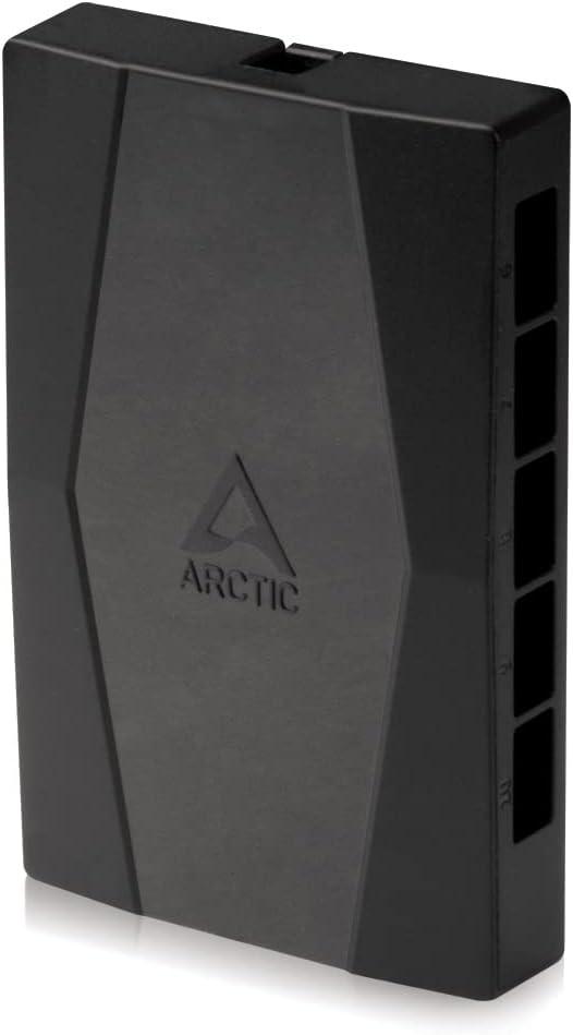 Arctic Case Fan Hub - 10-fold PWM Fan Distributor with SATA Power - Black